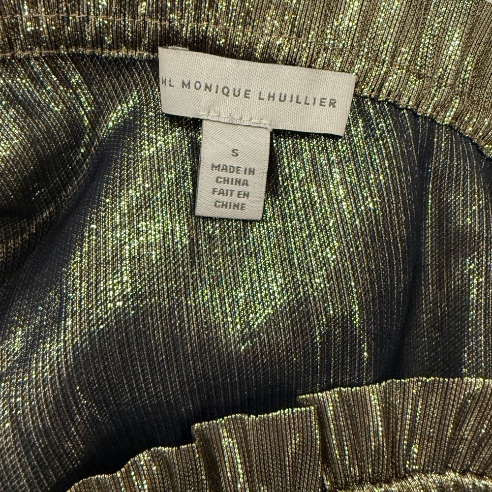 Metallic One-Shoulder Women's Top - Picture 3 of 3
